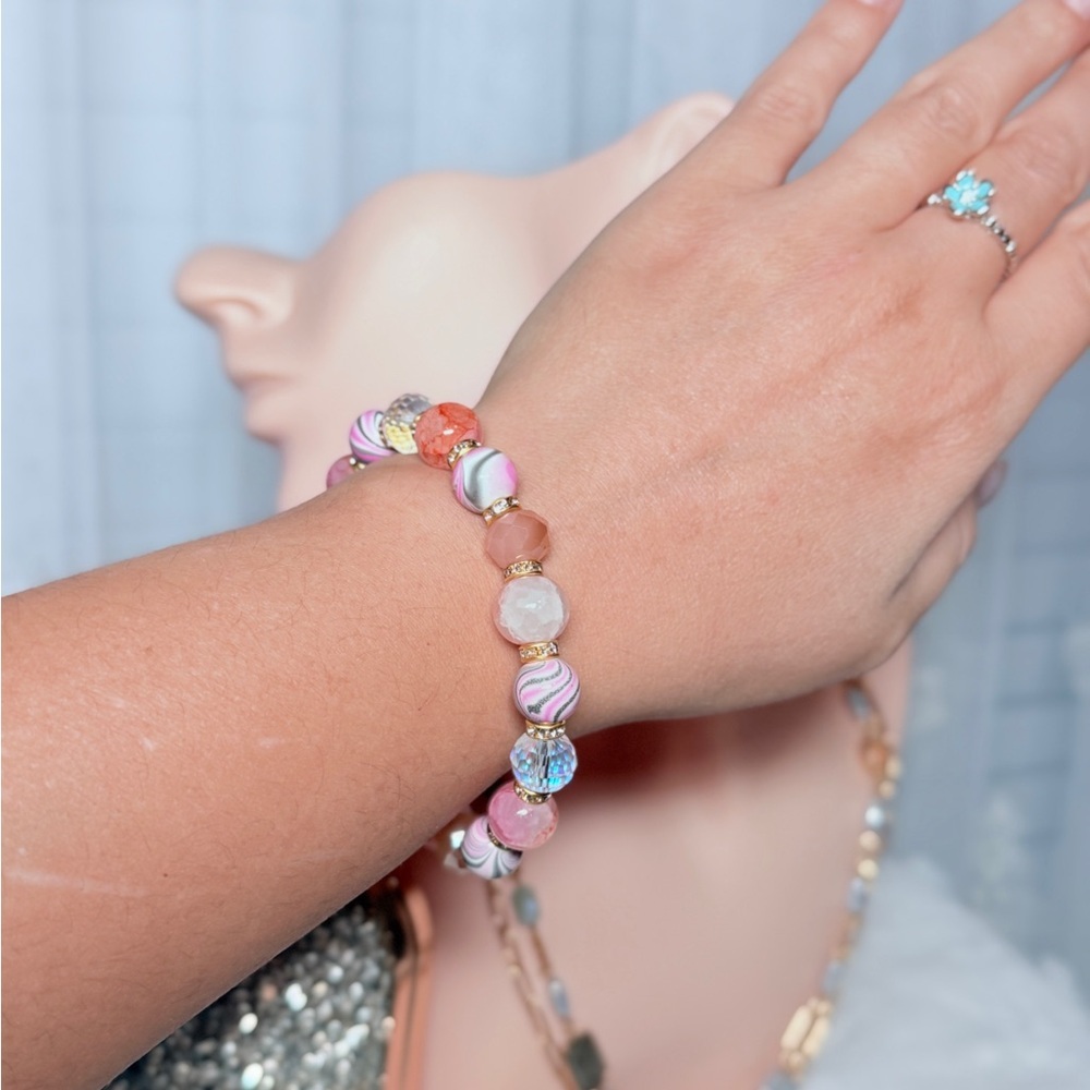⚜️ Elegant Multicolor Beaded Bracelet - Picture 6 of 7